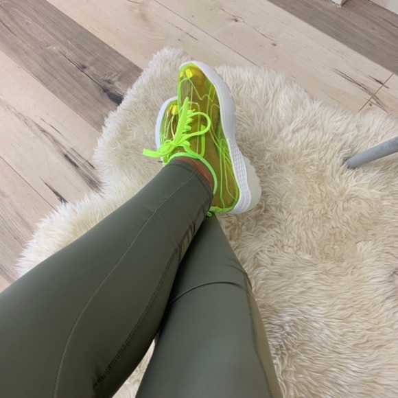 Shoes Highlighter Clear Neon Yellow Sneaker Poshmark